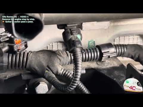 Alfa Romeo 4C VIDEO 4 Remove the engine step by step