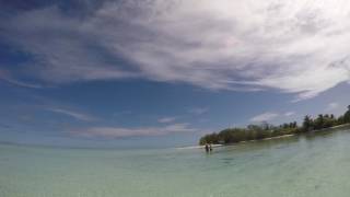Casting to a huge shoal of Bonefish on the seychelles Alphonse island