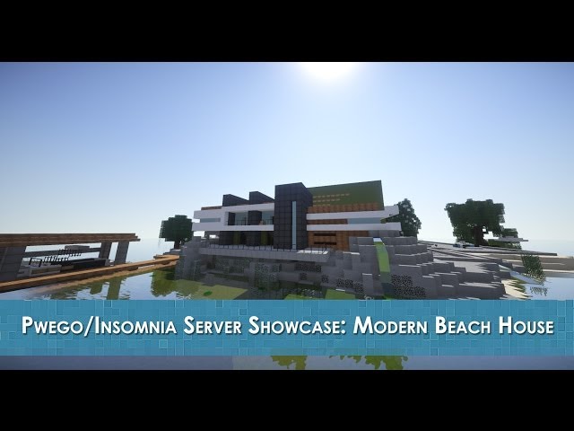 BayView Beach Living ||MODERN HOUSE|| PwegoServer Minecraft Map