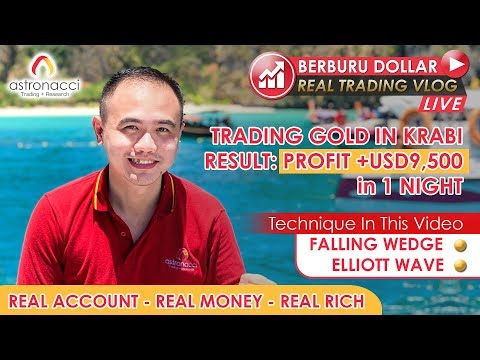 BERBURU DOLLAR REAL TRADING VLOG Ep 1: WOW LANGSUNG PROFIT +USD9,000 1 Malam