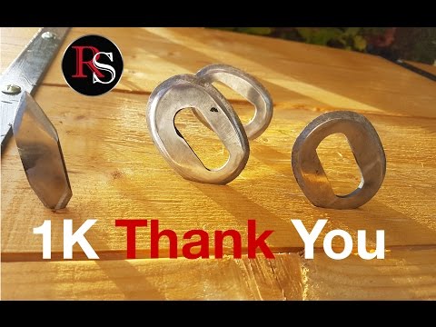 1K subscribers Thank You : making  "1000" shaped Shuriken Video