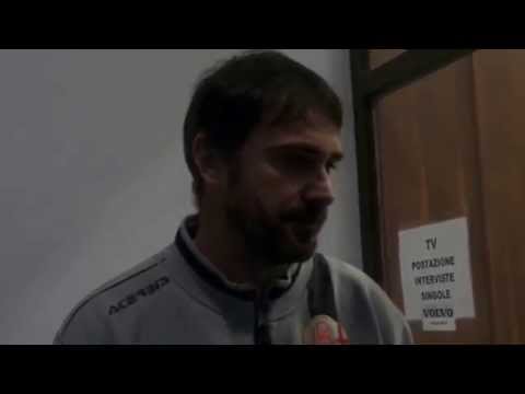 Mister D'Angelo al termine di Como-Alessandria di Coppa Italia Lega Pro