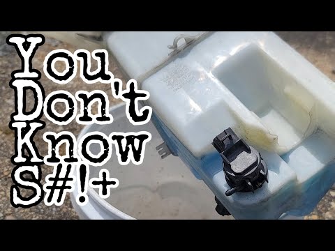 How to replace Windshield Wiper Pump in a 2007 Toyota Tundra