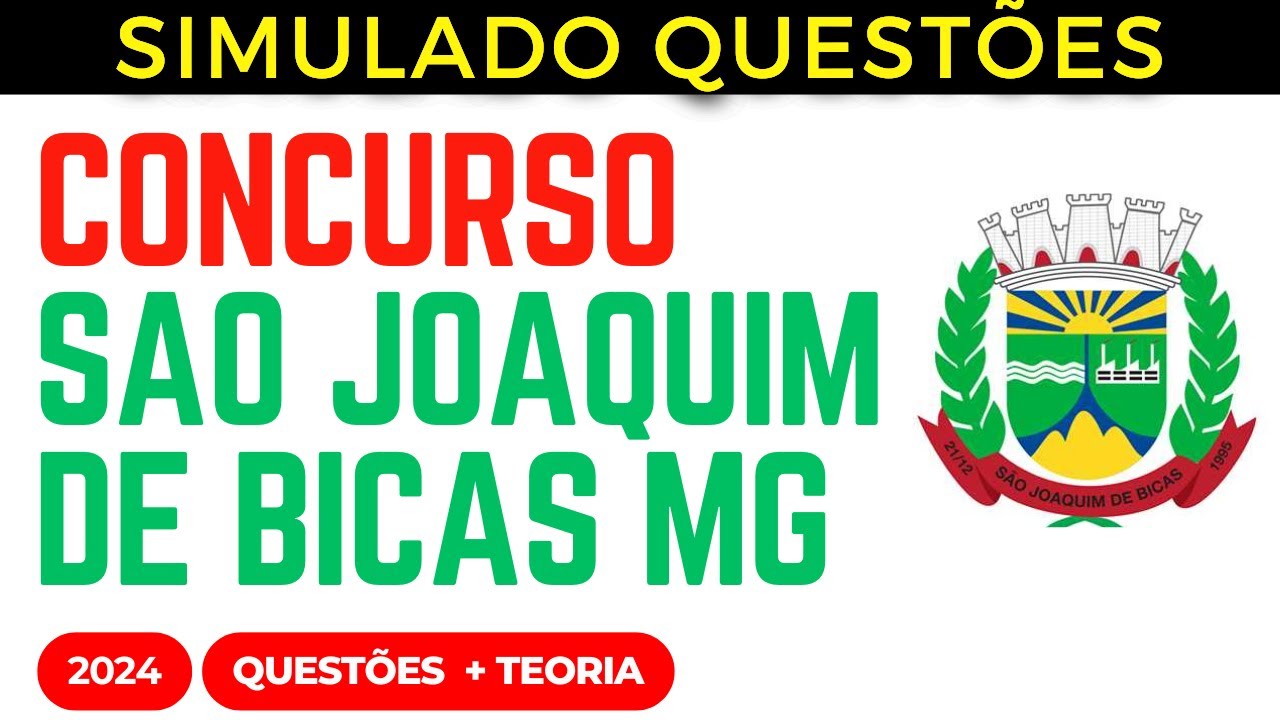 SIMULADO QUESTÕES São Joaquim de Bicas MG Aula 03 Lei Orgânica Municipal 2024