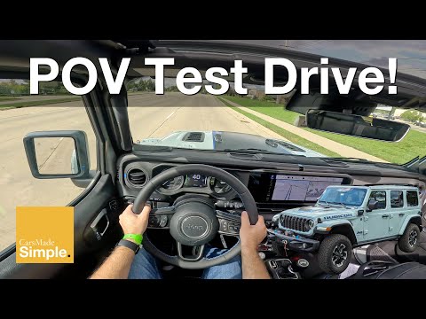 2024 Jeep Wrangler Rubicon 4xe POV Test Drive | Peppy PHEV!