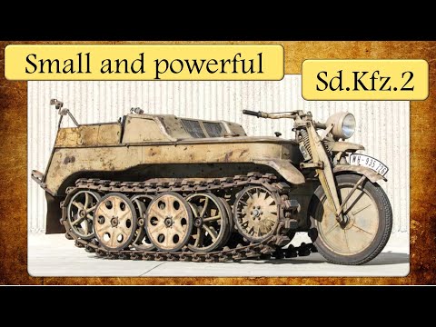 The Kettenkrad, German semi-tracked motorcycles. Sd.Kfz. 2 (1939-1945)