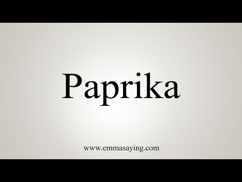 YouTube video about: How do you say paprika?