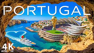 Portugal 4K 🇵🇹 Stunning Atlantic Coast, Historic Cities & Golden Beaches - VIDEO 4K UHD