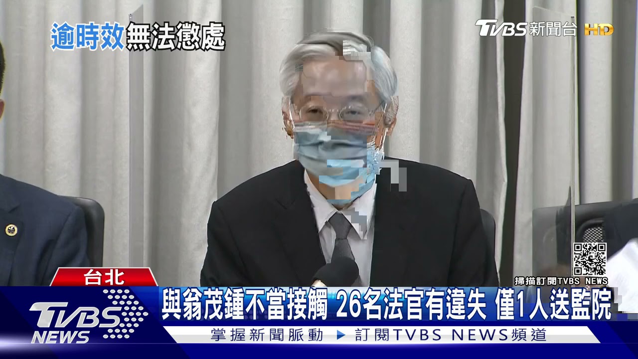 與翁茂鍾不當接觸　26名法官有違失僅1人送監院