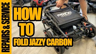 👁️How To Fold The Pride Mobility Jazzy Carbon Power Wheelchair