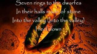 Blind Guardian-Lord of the rings lyrics.
