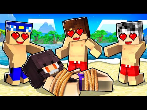 BÜTÜN ERKEK HAYRANLARIM BENİ SAHİLDE KAÇIRDI - Minecraft