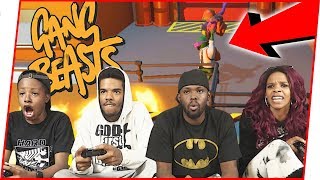 EPIC 4-WAY SHOWDOWN! WHO'S THE BEST?! - Gang Beasts Gameplay