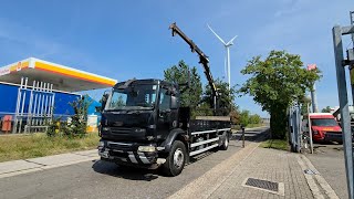 شاحنة مسطحة DAF LF 55.220 + ATLAS 92.2V | صورة 4 - Autoline