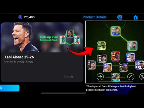Xabi Alonso 25-26 Link-up Play Breakthrough Pass A Manager Review in eFootball 2026