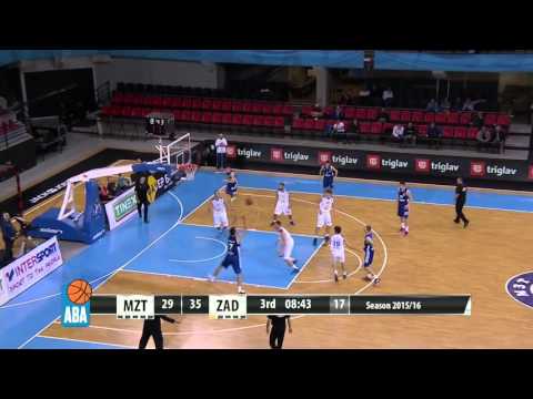 ABA Liga 2015/16 highlights: MZT Skopje Aerodrom - Zadar R11 (23.11.2015)