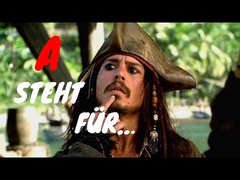 Das Alphabet mit Captain Jack Sparrow