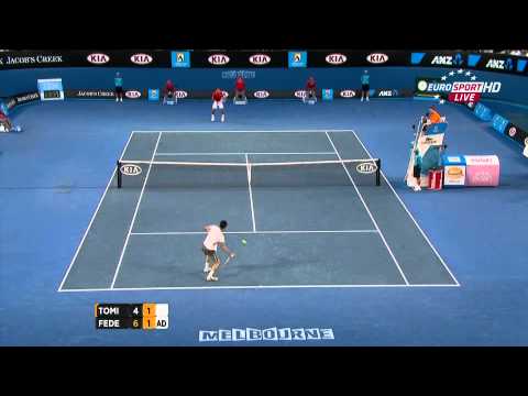 Australian Open 2012 R4 - Federer vs Tomic HD 1080p highlights