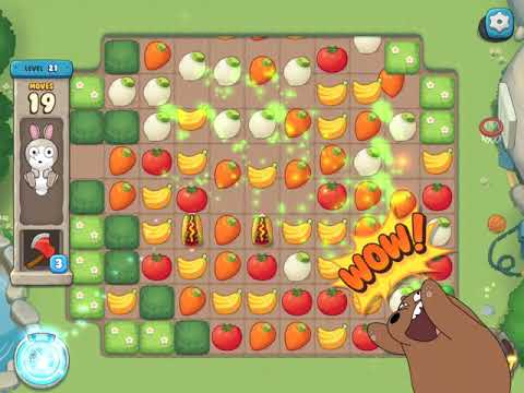 We Bare Bears - Match3 Repairs - Level 21 (by match3news.com)