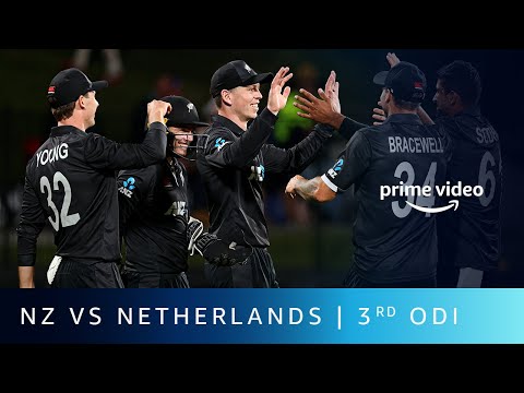 3rd ODI Match Highlights - New Zealand vs Netherlands | Live Cricket | Amazon Prime Video
