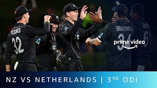 3rd ODI Match Highlights – New Zealand vs Netherlands | Live Cricket | Amazon Prime Video