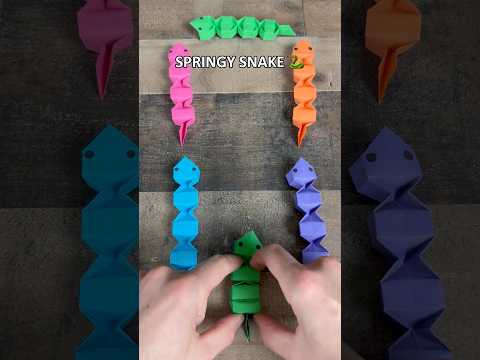 Easy origami springy snake
