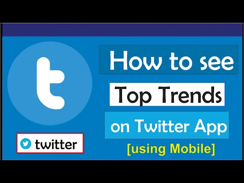 How to see top Trends on twitter App
