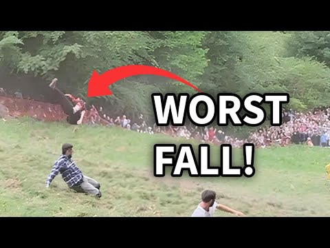 Cooper's Hill Cheese Rolling 2025 - Best Falls - Close-up Highlights