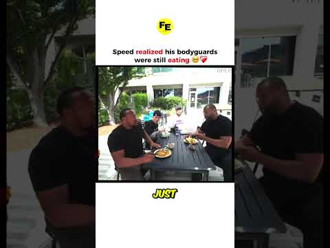 Speed felt bad for interrupting their meal 😂