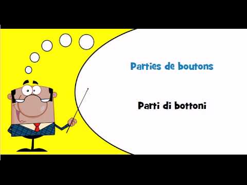 Lezione di francese # Vocabolario # Tema = Bottoni a pressione