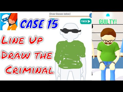 Line Up: Draw the Criminal 15 Case Game walkthrough gameplay | iOS-Android - YouTube