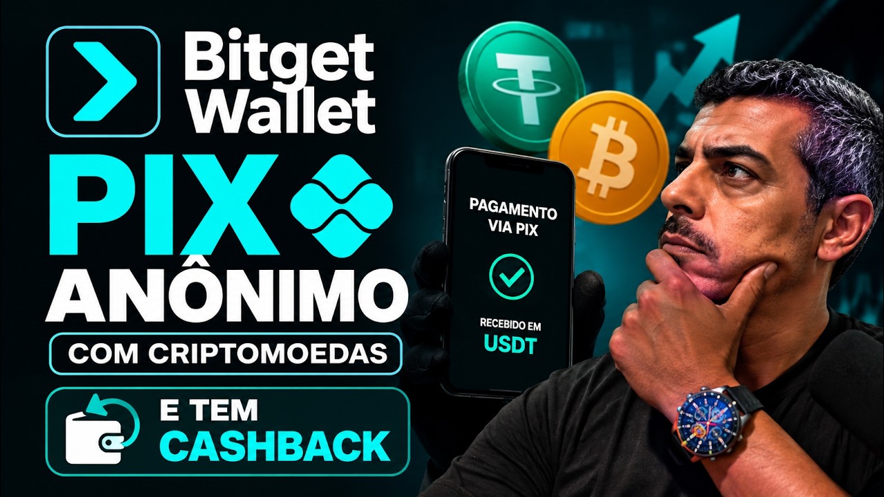 Bitget Wallet  PIX Anônimo Com Cripto Chegou + Cashback