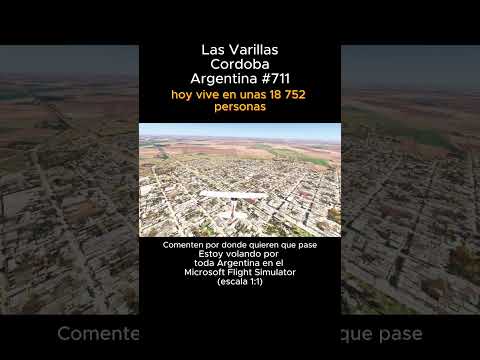 Las Varillas, Cordoba desde el Microsoft Flight Simulator #lasvarillas #cordoba #msfs #joaha45