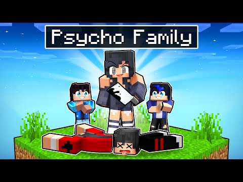 APHMAU's CRAZY PSYCHO Family in Minecraft!😱