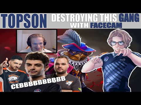 OG.TOPSON PANGOLIER WITH FACECAM - "GO DIVE DIVE DIVE!! KILL CEB!!!" - FUNNY GODSON - DOTA 2 DOTA 2