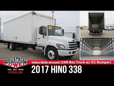HINO 338 26ft Box Truck with ICC Bumper - Pre-owned Commercial Trucks