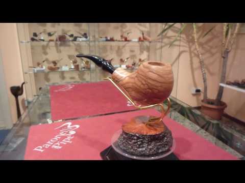 Brand new olive wood pipe PARONELLI freehand handmade -  eBay item: 182391095304