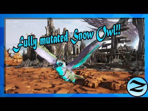 FULLY MUTATED SNOW OWL!! | ARK: Extinction | DLC gameplay E33