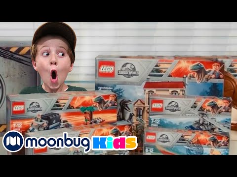 Huge LEGO Dinosaur Toys Surprise! @TRexRanch  | Jurassic TV | Dinosaur Videos