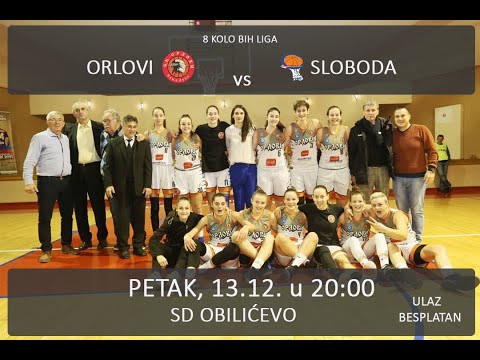 ŽKK Orlovi vs ŽKK Sloboda Premijer liga BiH 8.kolo