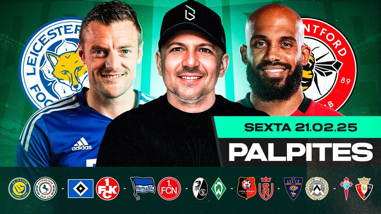 PALPITES DE FUTEBOL PARA HOJE 2102 2025 (SEXTA-FEIRA) + BILHETE PRONTO | Boleiros Tips