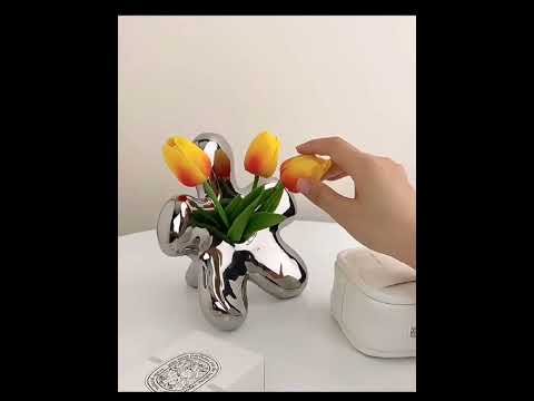 ドライフラワー花瓶 一輪挿し フラワー型 オブジェ 装飾