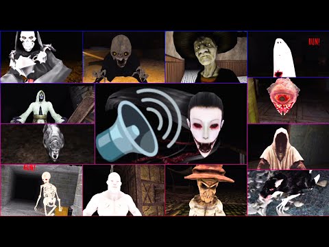 ALL Monsters & Ghosts SOUNDS In Soul Eyes Demon (Eyes The Horror Game) - Krasue, Charlie, Eye, Witch