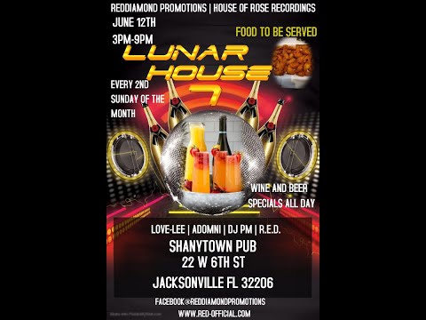 House Music Live: Lunar House 7. - DJ "R.E.D."(7:30pm-9pm)