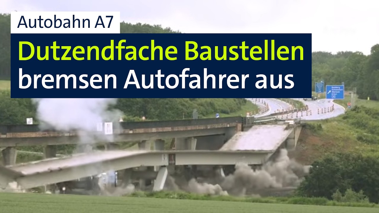 Baustellen ohne Ende: Autobahn A7 bleibt Geduldsprobe für Autofahrer | BR24