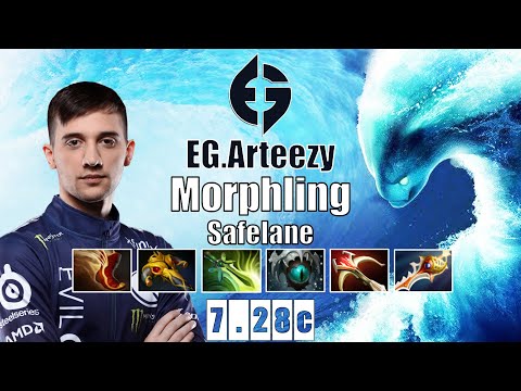 Morphling Safelane | EG.Arteezy | CRAZY RAPIER HARD GAME COMEBACK | 7.28c Gameplay Highlights