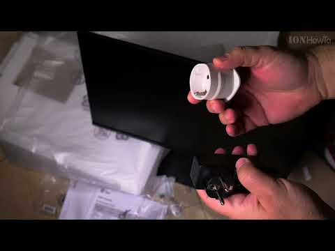 LG 24U411A-B 24 inch Monitor Assembly and Power ON Test