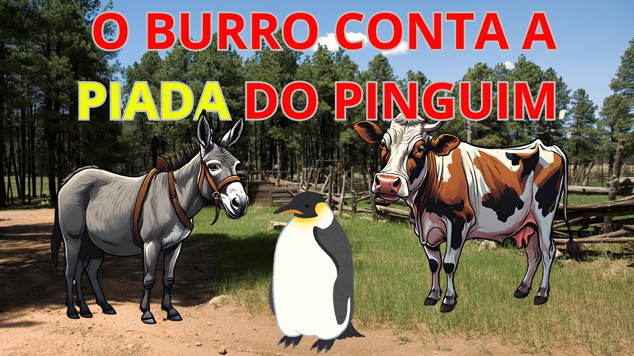 o BURRO conta a PIADA do PINGUIM