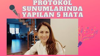 PROTOKOL SUNUMLARINDA YAPILAN 5 HATA
