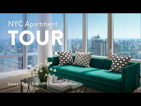 NYC Apartment Tour: Luxury 1 Bed, 1 Bath UWS Rental with Views (The Encore, A Line, 1 Bed, Fl 17-39)